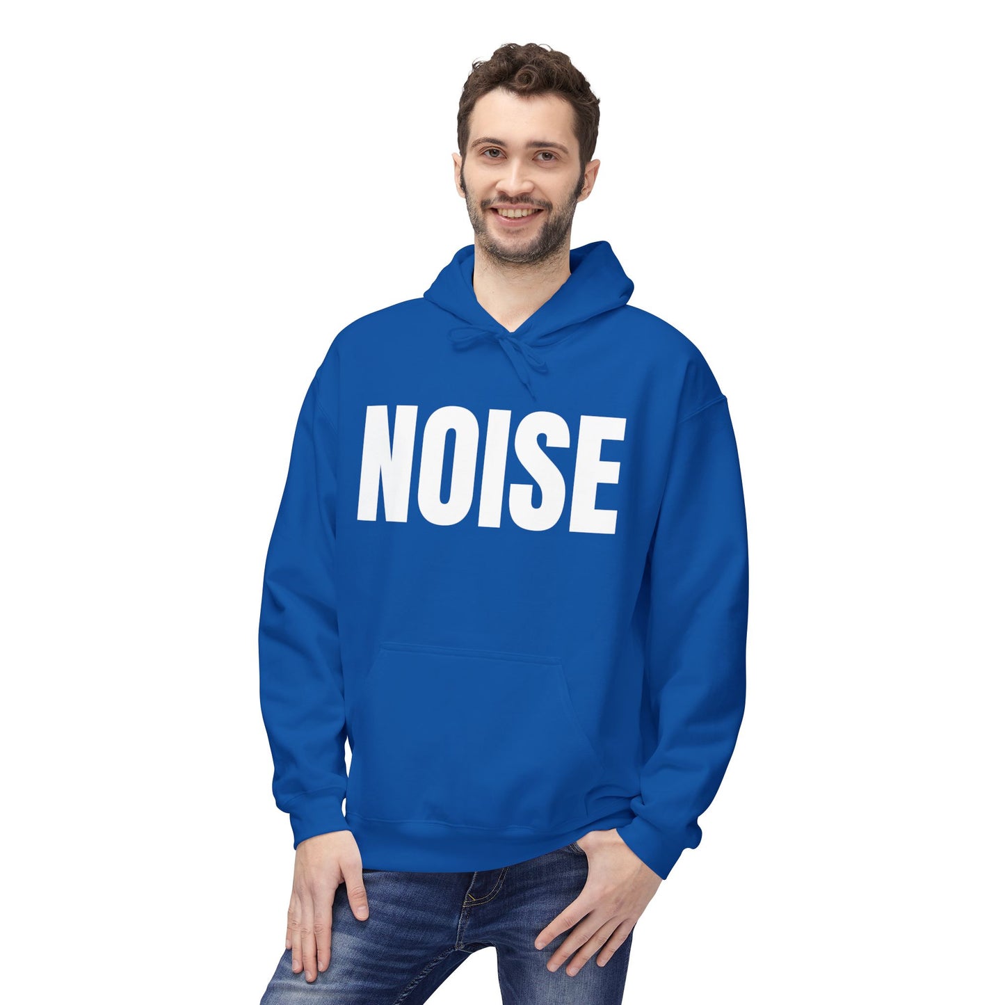 Noise Hoodie (small font) - Unisex Midweight Fleece Softstyle