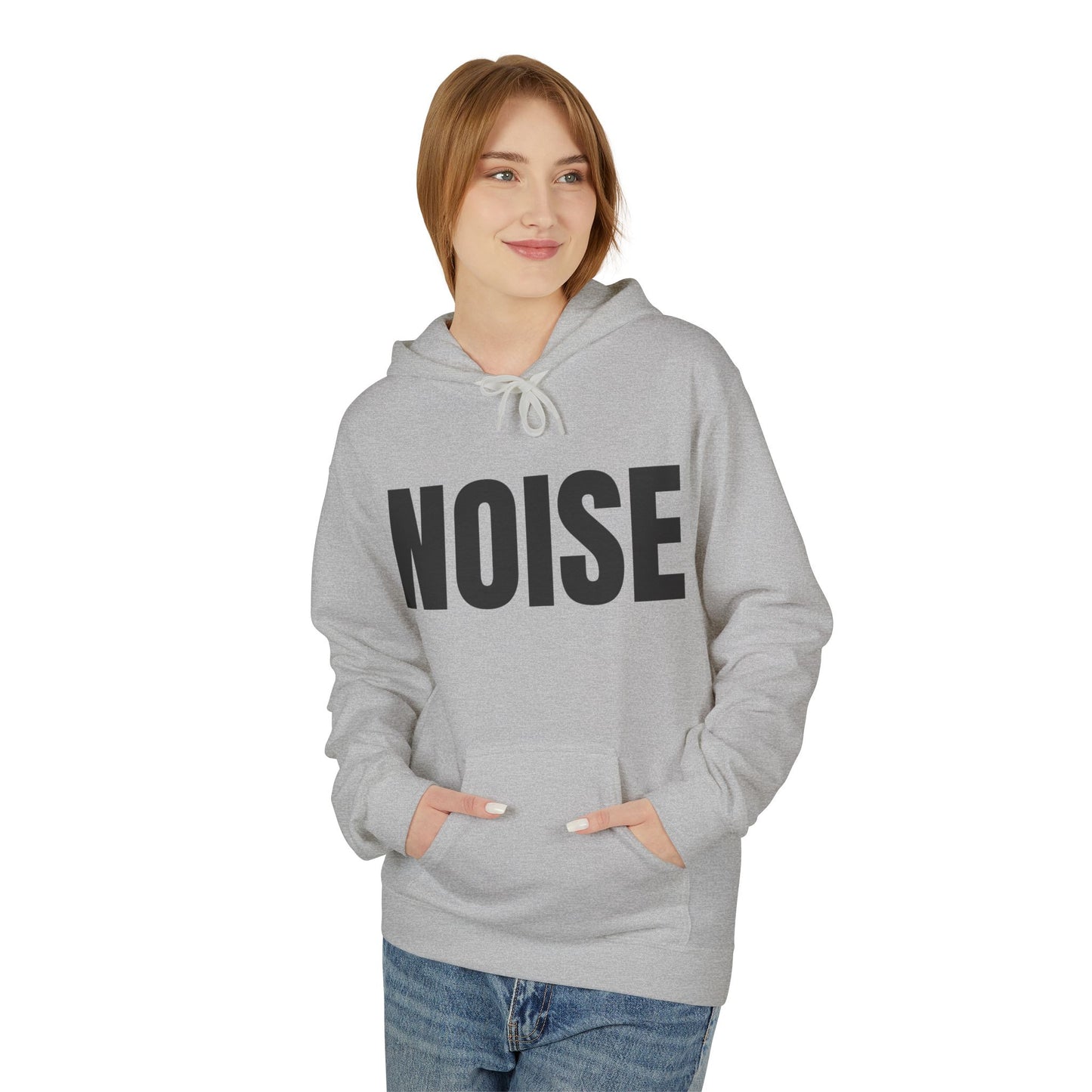 Noise Hoodie (small font) - Unisex Midweight Fleece Softstyle