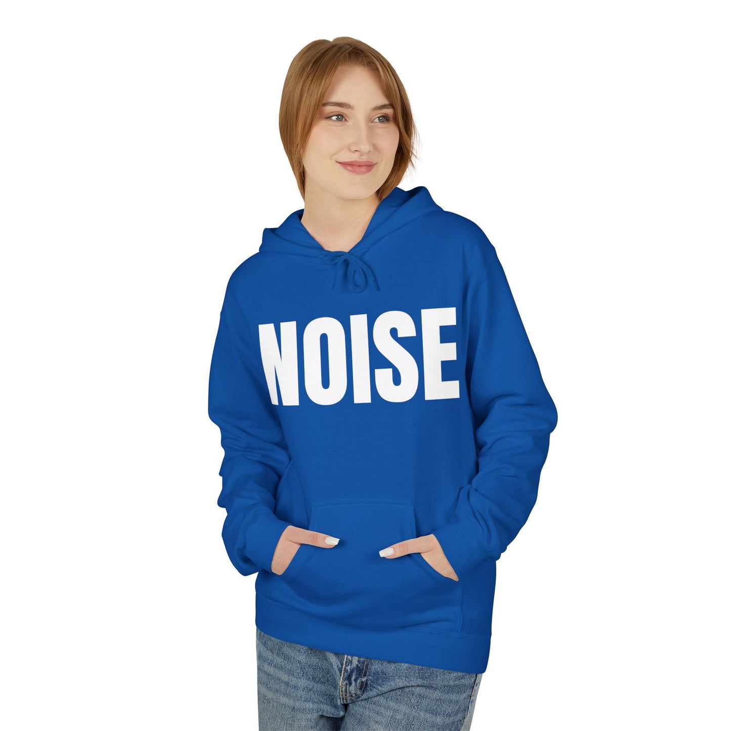 Noise Hoodie (small font) - Unisex Midweight Fleece Softstyle