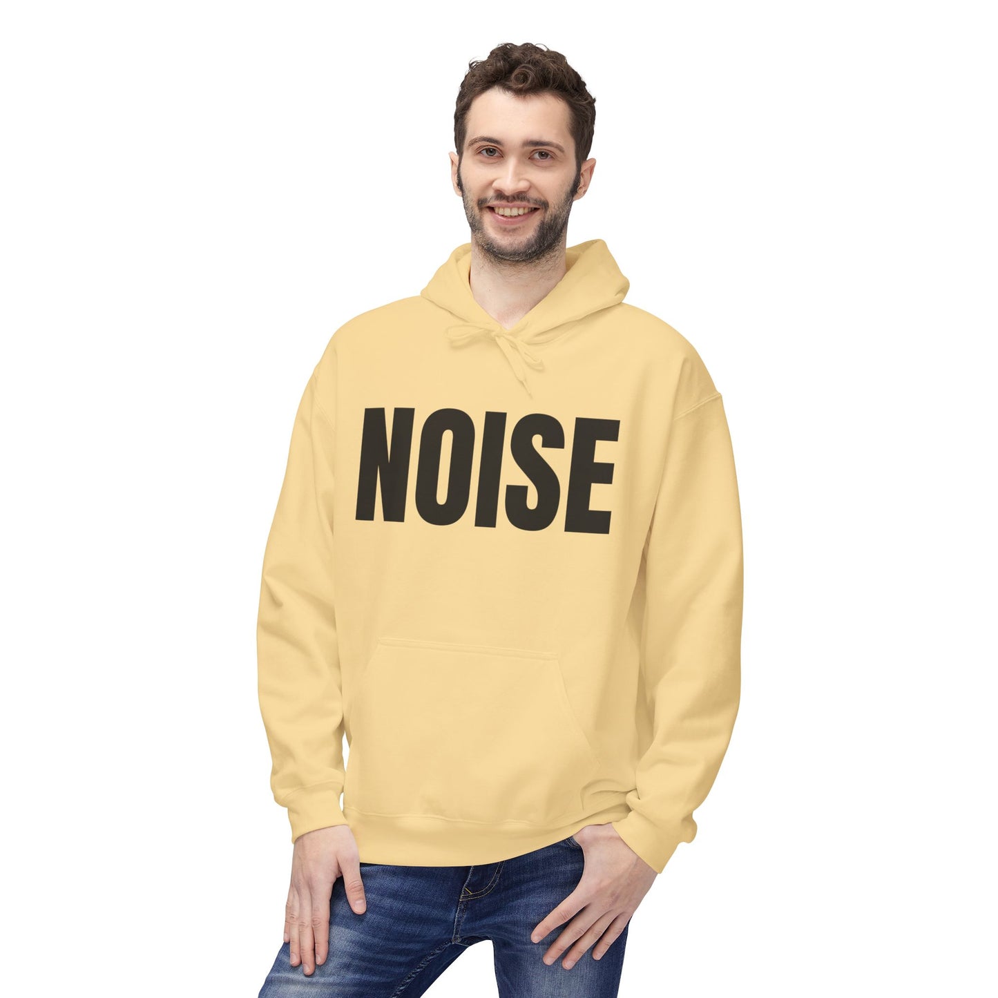 Noise Hoodie (small font) - Unisex Midweight Fleece Softstyle