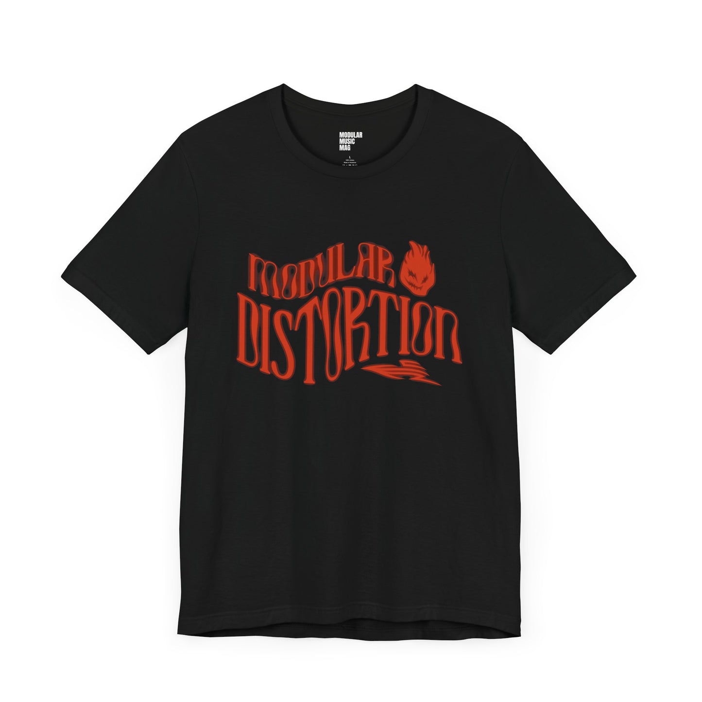 Modular Distortion Unisex Graphic Tee - Edgy Black Short Sleeve Shirt