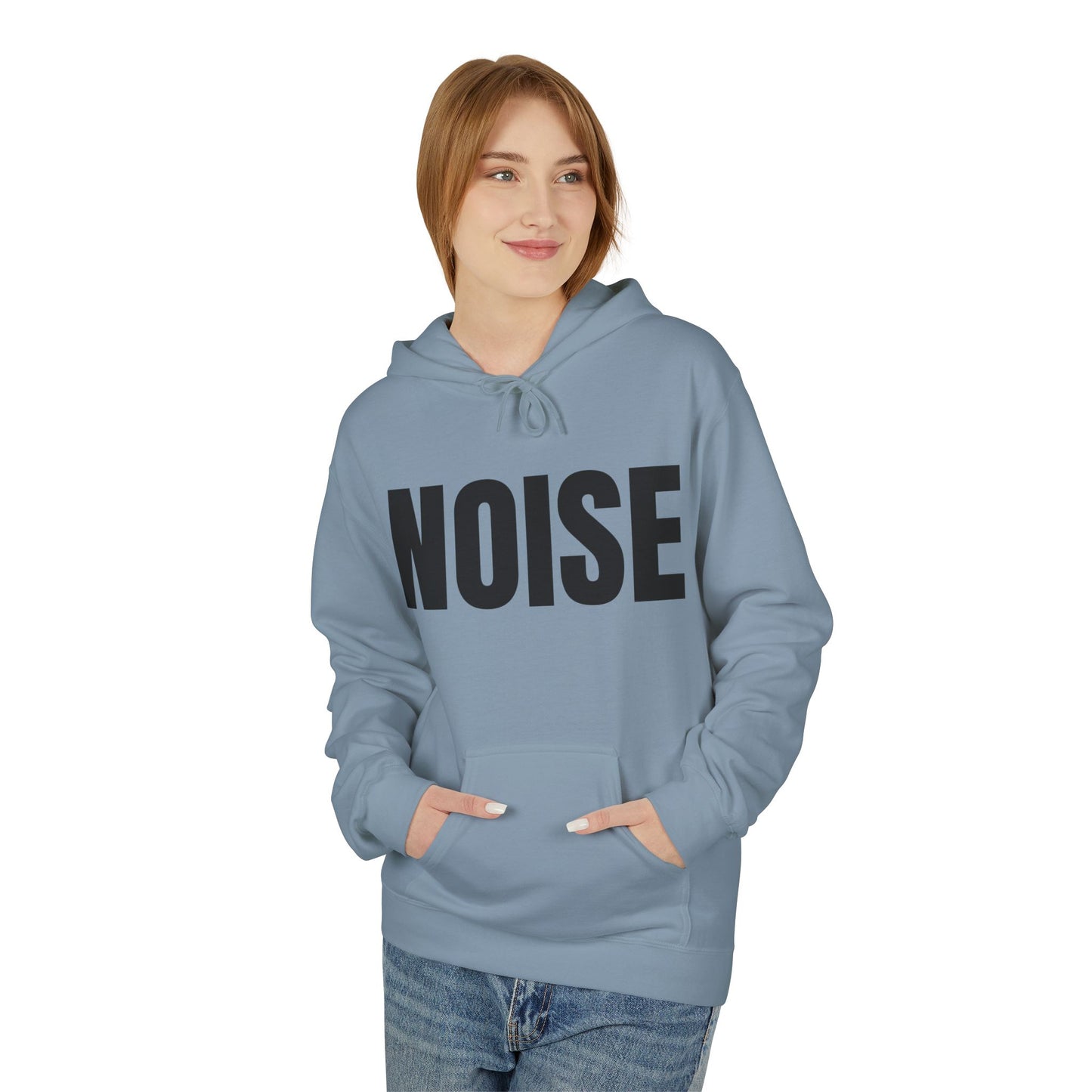 Noise Hoodie (small font) - Unisex Midweight Fleece Softstyle