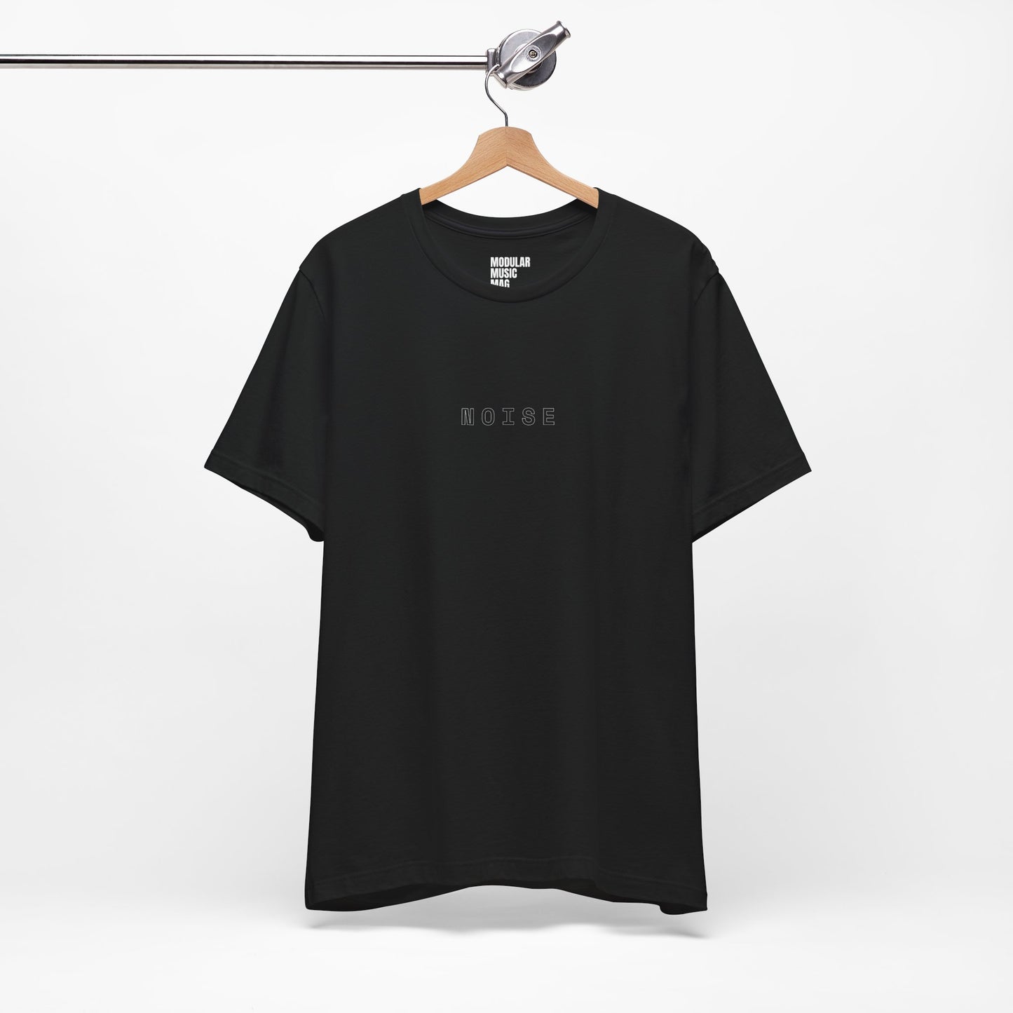 Minimalist 'Noise' Unisex Jersey Tee - Trendy Black Graphic T-Shirt