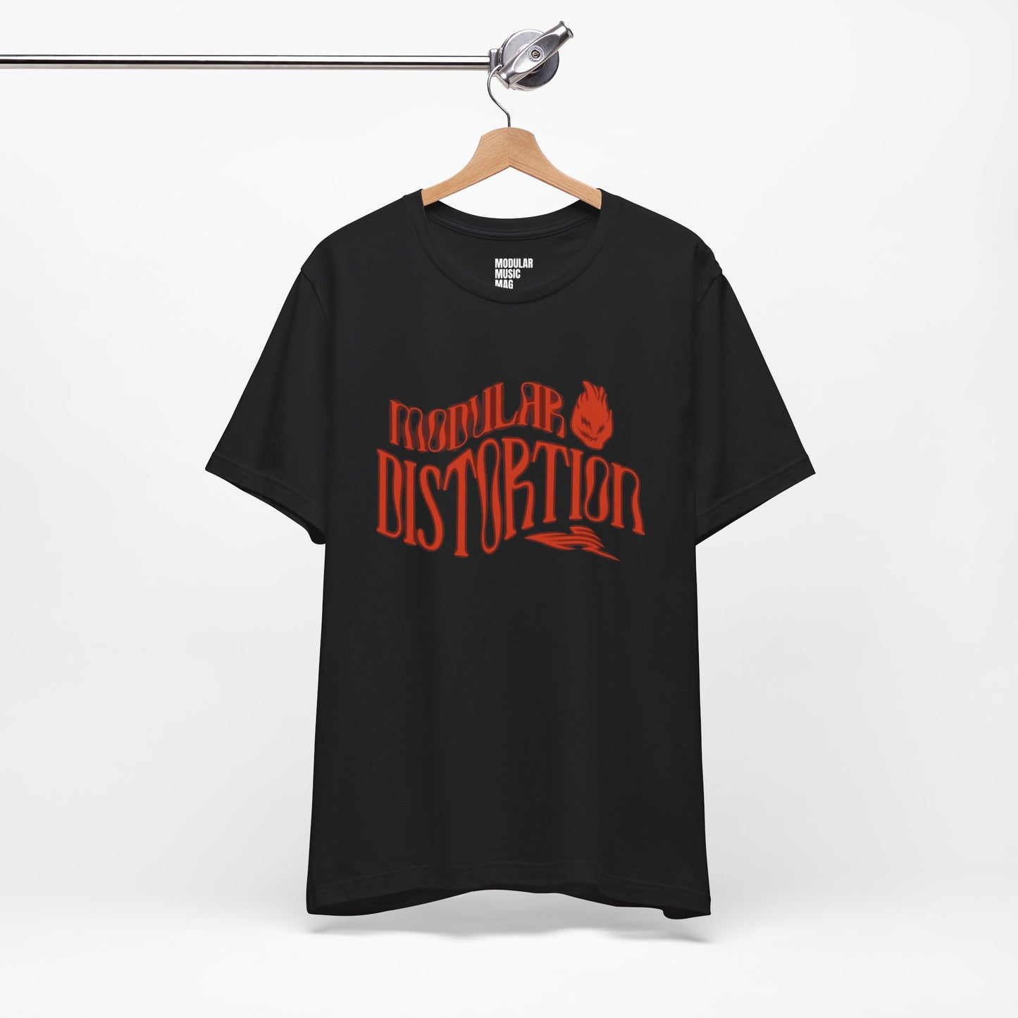 Modular Distortion Unisex Graphic Tee - Edgy Black Short Sleeve Shirt