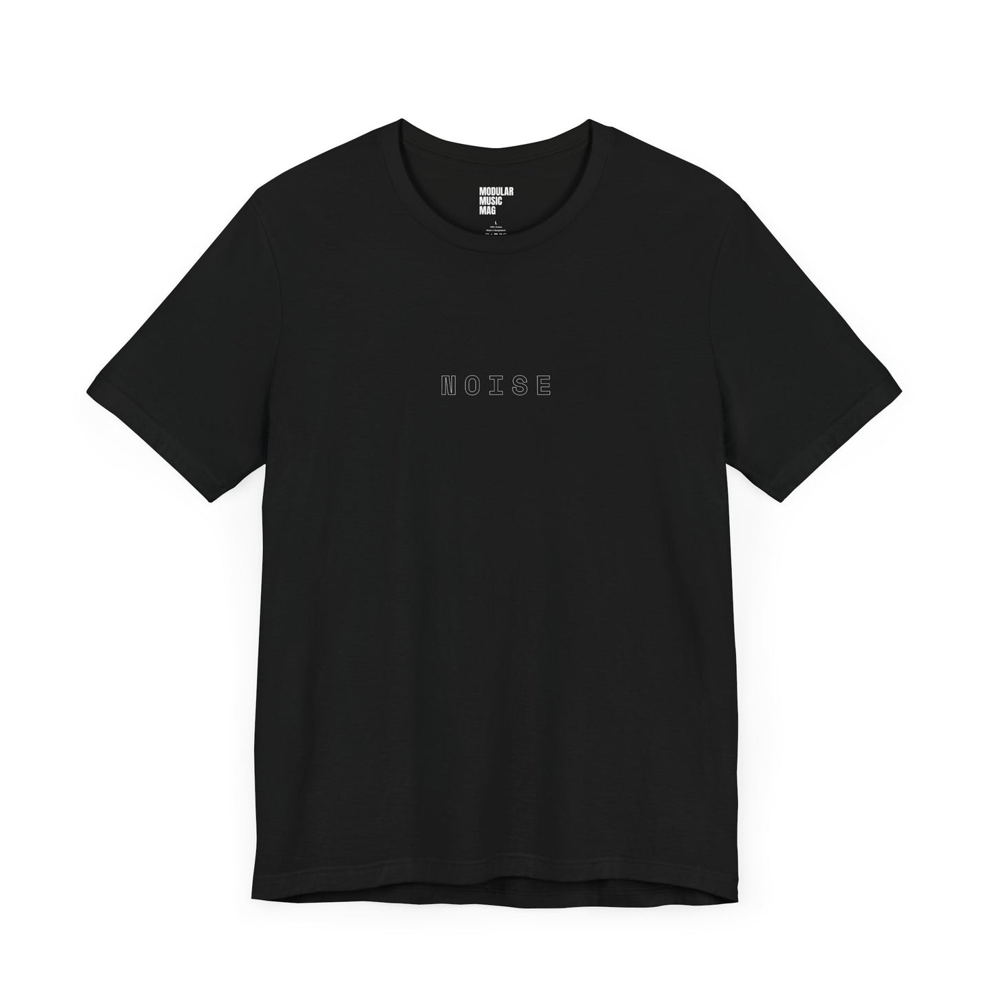 Minimalist 'Noise' Unisex Jersey Tee - Trendy Black Graphic T-Shirt