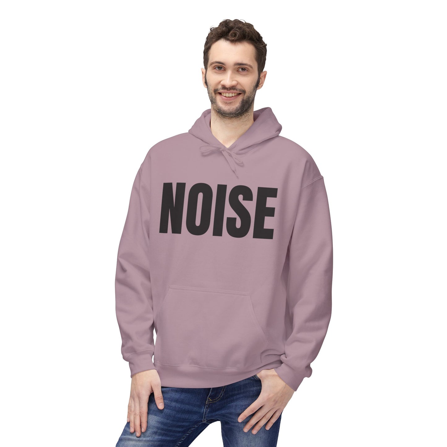 Noise Hoodie (small font) - Unisex Midweight Fleece Softstyle