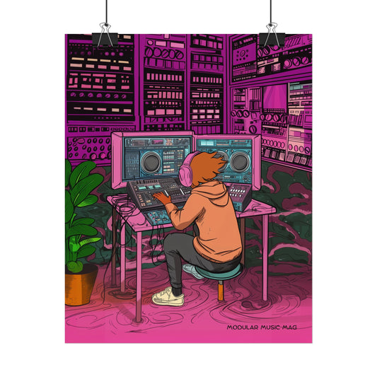 Vibrant Music Producer Rolled Poster - Stylish Wall Art for Music Lovers