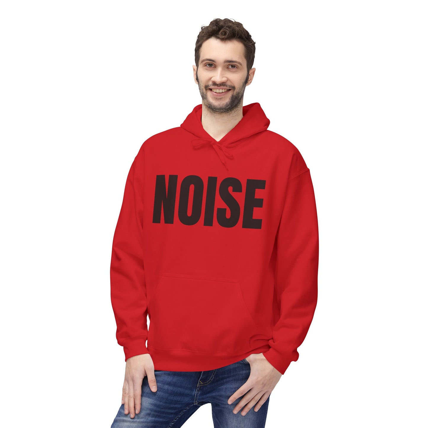 Noise Hoodie (small font) - Unisex Midweight Fleece Softstyle