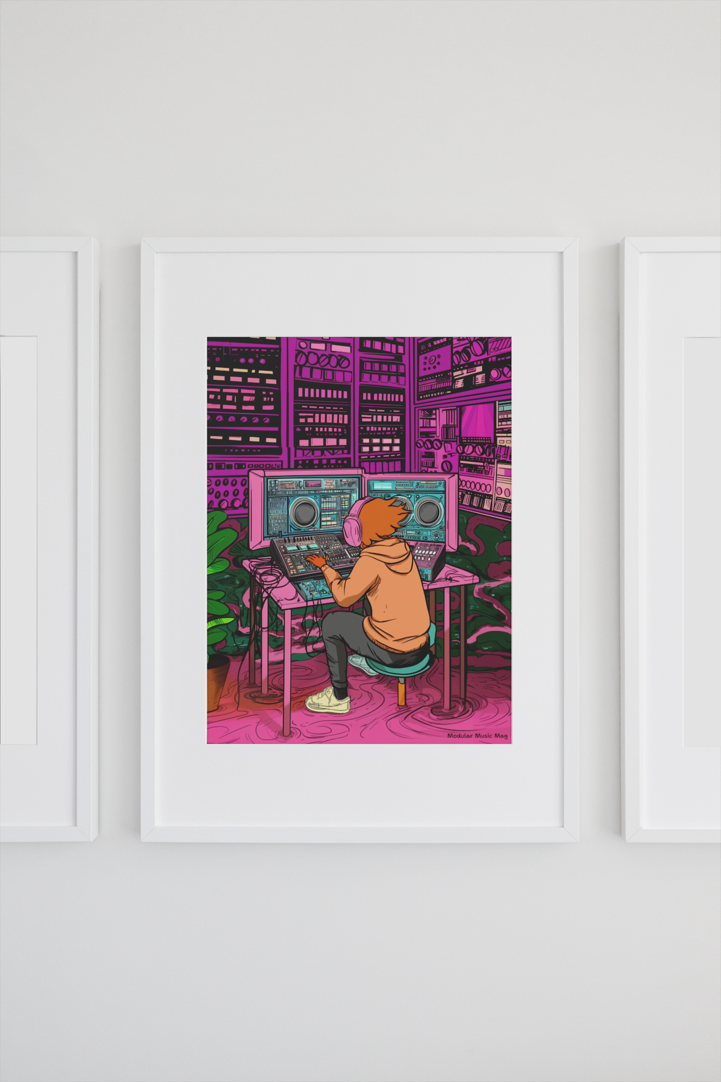 Vibrant Music Producer Rolled Poster - Stylish Wall Art for Music Lovers